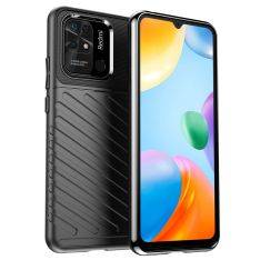 Xiaomi Redmi 10C - Thunder Series gummi cover - Sort