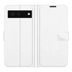 Google Pixel 6 - Læder cover / pung - Hvid