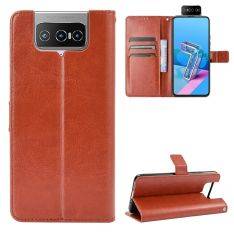 Asus Zenfone 7 ZS670KS / 7 Pro ZS671KS - Læder cover / pung - Brun