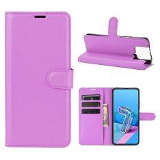 Asus Zenfone 7 ZS670KS - Classic læder cover / pung - Lilla