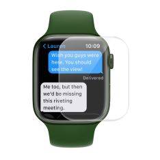 Apple Watch 7 / 45mm - ENKAY curved ultraklar skærmbeskyttelse med komplet dækning - Transparent