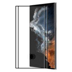 Samsung Galaxy S22 Ultra 5G - HAT PRINCE premium hærdet beskyttelsesglas med komplet dækning - Understøtter fingeraftryk