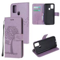 OnePlus Nord N100 5G - Læder cover / pung - Med printet Design - Lys lilla