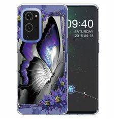 OnePlus 9 - Gummi cover i Printet Design - Sommerfugl