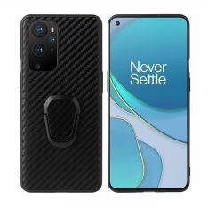 OnePlus 9 Pro - Gummi cover med Kickstand & Magnetplade - Børstet design