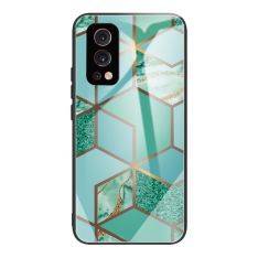 OnePlus Nord 2 5G - Hybrid cover m/ Bagside af hærdet glas - Style J
