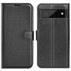 Google Pixel 7 Pro - Læder cover / pung - Sort