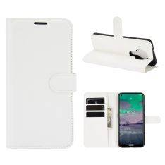 Nokia 3.4 - Læder cover / pung - Hvid