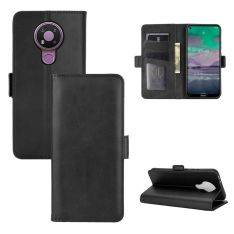 Nokia 3.4 - Unique læder cover / pung - Sort