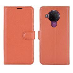 Nokia 5.4 - Læder cover / pung - Brun