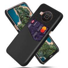 Nokia X10 / X20 - KSQ læder hard cover med kortholder - Sort