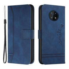 Nokia G50 - Læder cover / pung - aftagelig strop - Blå