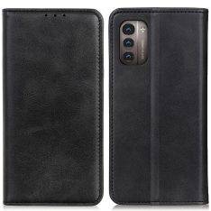 Nokia G11/G21 - Ægte læder flip cover - Sort