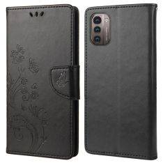 Nokia G11/G21 - Læder cover / pung - Printet design - Sort