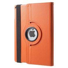 iPad Air 2 - 360 gr Roterende Læder Flip Cover - Orange