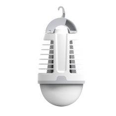 Platinet 2-i-1 LED lampe -og myggedræber - Genopladelig - Hvid