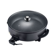 Swiss Haus elektrisk stegepande / multicooker 1500 / Ø42cm - Basel Premium - Sort