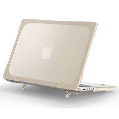 MacBook Pro 14 M5/M4/M3/M2/M1 (2026-2021) - Hard cover front + Bagcover med Kickstand - Khaki