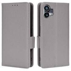 Nothing phone (1) 5G - Læder cover / pung - Grå