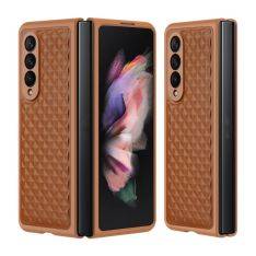 Samsung Galaxy Z Fold4 5G - DUX DUCIS Venice ægte cover - Brun