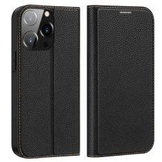 iPhone 14 Pro - DUX DUCIS Skin X2 læder cover - Sort