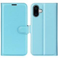 iPhone 16 Plus - Læder cover / pung - Blå