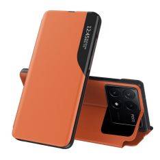Xiaomi Poco F6 Pro 5G - View window læder cover - Orange