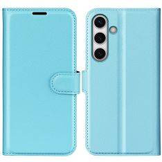 Samsung Galaxy S24 FE - Læder cover / pung - Blå