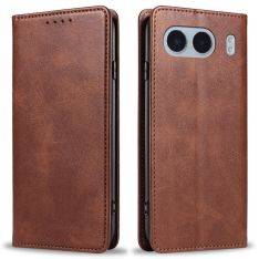 OnePlus Nord 4 - Flip læder cover - Brun