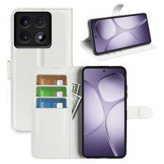 Xiaomi 14T Pro - Læder cover / pung - Hvid