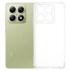 Xiaomi 14T - Shockproof gummi cover - Gennemsigtigt