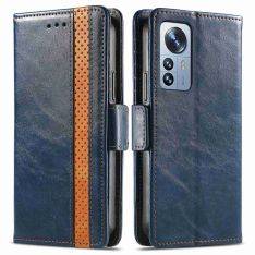 Xiaomi 12T 5G / 12T Pro 5G - Læder cover / pung med RFID - Mørkeblå