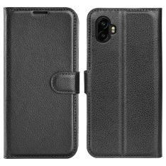Samsung Galaxy XCover7 Pro - Læder cover / pung - Sort
