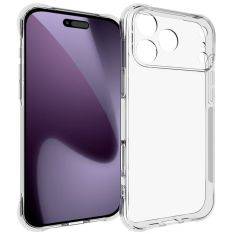 iPhone 17 Pro Max - Shockproof gummi cover - Transparent