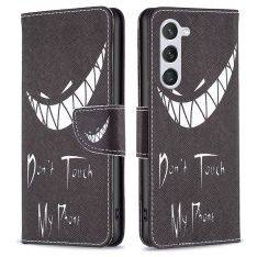 Samsung Galaxy S23 5G - Læder cover / pung - Printet design - Don´t Touch My Phone