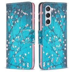 Samsung Galaxy S23 5G - Læder cover / pung - Printet design - Træ