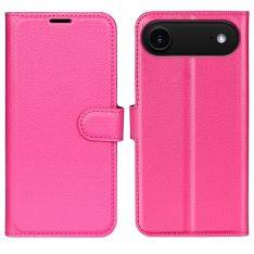 iPhone 17 Air - Læder cover / pung - Rosa
