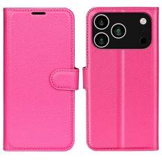 iPhone 17 Pro - Læder cover / pung - Rosa