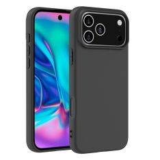 iPhone 17 Pro - Slim fleksibel gummi cover - Mat sort