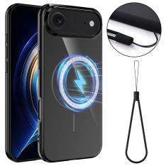 iPhone 17 Air - Magnetisk gummi cover - Magsafe kompatibel - Sort