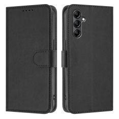 Galaxy A16 4G / A16 5G - Classic læder cover / pung - Sort