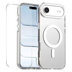 iPhone 17 Air - Magnetisk magsafe kompatibel cover - Inkl. Hærdet beskyttelsesglas - Hvid