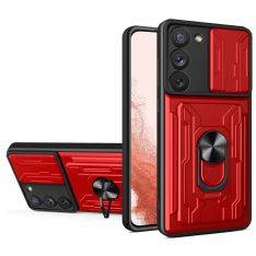 Samsung Galaxy S23 Plus 5G - Håndværker shockproof cover m/ Kickstand - Rød