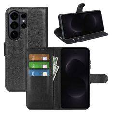 Samsung Galaxy S26 Ultra - Læder cover / pung - Sort