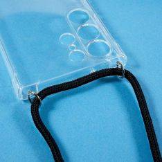 Samsung Galaxy S23 Ultra 5G - Shockproof gummi cover - Aftagelig strop - Transparent