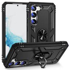 Samsung Galaxy S23 5G - Military Grade Hybrid cover m/ Kickstand - Sort