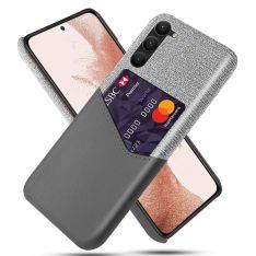 Samsung Galaxy S23 5G - Læder Hard cover med kortholder - Grå