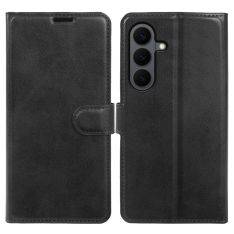 Samsung Galaxy S26 Plus - Vintage læder cover / pung - Sort