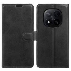 Xiaomi Redmi Note 14 Pro Plus 5G - Vintage læder cover / pung - Sort