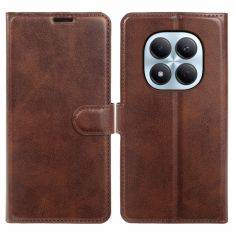 Xiaomi Redmi Note 15 Pro 4G - Vintage læder cover / pung - Mørk brun